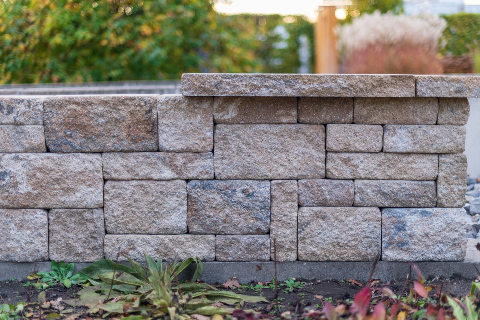 Retaining wall cleaning by Apollo Surface Solutions